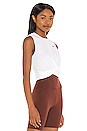 view 2 of 4 NK Dry Twist Crop Tank in White
