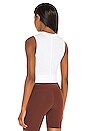 view 3 of 4 NK Dry Twist Crop Tank in White