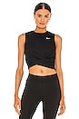 view 1 of 4 NK Dry Twist Crop Tank in Black