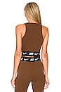view 3 of 4 ROBE CROP TAPE in Cacao Wow