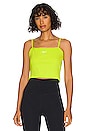 view 1 of 4 Essential Rib Crop Top in Atomic Green