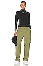 view 4 of 4 NSW Essential Mockneck Top in Black & White