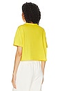 view 3 of 4 Women's Cropped Logo T-shirt in Opti Yellow