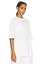 view 2 of 4 Oversized Short Sleeve T Shirt in White