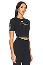view 2 of 5 X Meg Thee Stallion Slim Crop Tee in Black