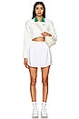 view 4 of 4 Sportswear Collection Cropped Polo Long Sleeve Top in Sail & Malachite