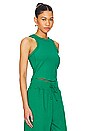 view 2 of 4 One Fitted Tank Top in Malachite & Black
