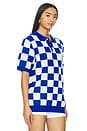 view 2 of 5 Club Checkers Polo in Game Royal & Sail