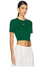 view 2 of 4 Sportswear Essential Cropped T-shirt in Gorge Green & Sail