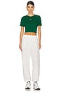 view 4 of 4 T-SHIRT CROPPED SPORTSWEAR ESSENTIAL in Gorge Green & Sail