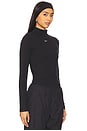 view 2 of 4 NSW Essential Ribbed Long Sleeve Top in Black & White