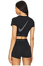 view 1 of 5 Dri-FIT Cropped Graphic Short Sleeve Top in Black, Cool Grey, & White