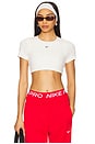 view 1 of 4 Light-Support Sports Bra Tee in Sail, Heather, & Black