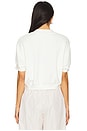 view 3 of 4 Fleece Crew Neck Top in Sail