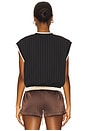 view 3 of 4 Knit Tank Top in Black, Velvet Brown, & Sail
