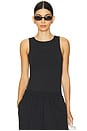 view 1 of 6 Dri-FIT Tank Bodysuit in Black & Smoke Grey