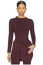 view 1 of 4 Dri Fit Long Sleeve Top in Burgundy Crush & Burgundy Ash