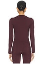 view 3 of 4 Dri Fit Long Sleeve Top in Burgundy Crush & Burgundy Ash