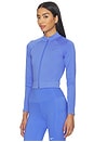 view 2 of 4 Dri Fit Full Zip Mid Layer Top in Sapphire