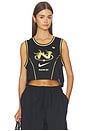 view 1 of 4 DÉBARDEUR in Black & Buff Gold