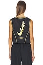 view 3 of 4 DÉBARDEUR in Black & Buff Gold