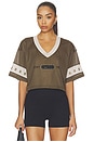 view 1 of 1 Crop Jersey Top in Dark Hazel & Moon Particle