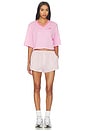 view 4 of 4 T-SHIRT CROPPED EN MAILLE MESH POUR FEMME WOMEN'S CROPPED MESH JERSEY in Pink Rise & Peony