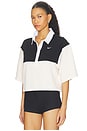 view 2 of 4 POLO À MANCHES COURTES POUR FEMME WOMEN'S SHORT-SLEEVE POLO TOP in Black & Sail