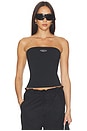 view 1 of 5 Street Gfx Tube Top in Black & Metallic Silver