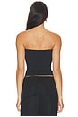 view 3 of 5 Street Gfx Tube Top in Black & Metallic Silver