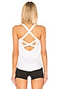 view 4 of 5 Dry Elastika Tank in White & Black