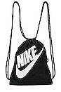 view 1 of 4 Drawstring Bag in Black & White