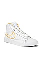 view 2 of 6 Blazer Mid Sneaker in White, Clear, Topaz & Gold