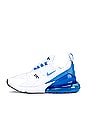 view 5 of 6 Air Max 270 Sneaker in White, University Blue, & Black