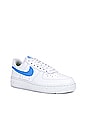 view 2 of 6 Air Force 1 '07 SE Sneaker in White, University Blue, & Volt
