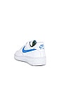 view 3 of 6 Air Force 1 '07 SE Sneaker in White, University Blue, & Volt