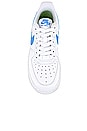 view 4 of 6 Air Force 1 '07 SE Sneaker in White, University Blue, & Volt