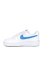 view 5 of 6 Air Force 1 '07 SE Sneaker in White, University Blue, & Volt