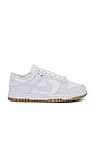 view 1 of 6 Dunk Low Premium Next Nature Sneaker in White, Football Grey, & Gum Light Brown