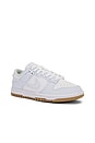view 2 of 6 Dunk Low Premium Next Nature Sneaker in White, Football Grey, & Gum Light Brown