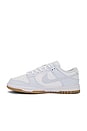 view 5 of 6 Dunk Low Premium Next Nature Sneaker in White, Football Grey, & Gum Light Brown