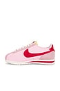 view 5 of 6 Cortez Textile Sneaker in Medium Soft Pink, Fire Red, Sail, & Team Orange