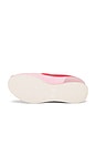 view 6 of 6 Cortez Textile Sneaker in Medium Soft Pink, Fire Red, Sail, & Team Orange