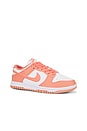 view 2 of 6 Dunk Low Sneaker in White & Light Wild Mango
