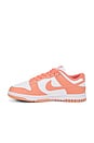 view 5 of 6 Dunk Low Sneaker in White & Light Wild Mango
