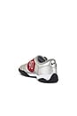 view 3 of 6 T90 SP Sneaker in Metallic Silver, Black & University Red
