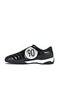 view 5 of 6 T90 SP Sneaker in Black, White & Metallic Silver
