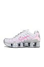 view 5 of 6 SHOX TL スニーカー in Metallic Platinum, Pinksicle, Pink Foam, & White
