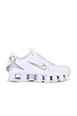 view 1 of 6 Shox TL Sneaker in White, Metallic Silver, & Max Orange