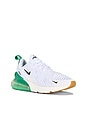 view 2 of 6 Air Max 270 Sneaker in White, Black-summit & White-stadium Green in White, Black & Stadium Green